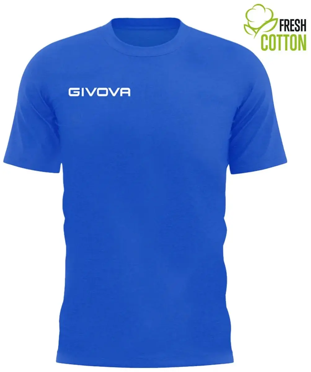Givova Fresh Katoenen T-shirt - XXL - Koningsblauw - afbeelding 3 van 3