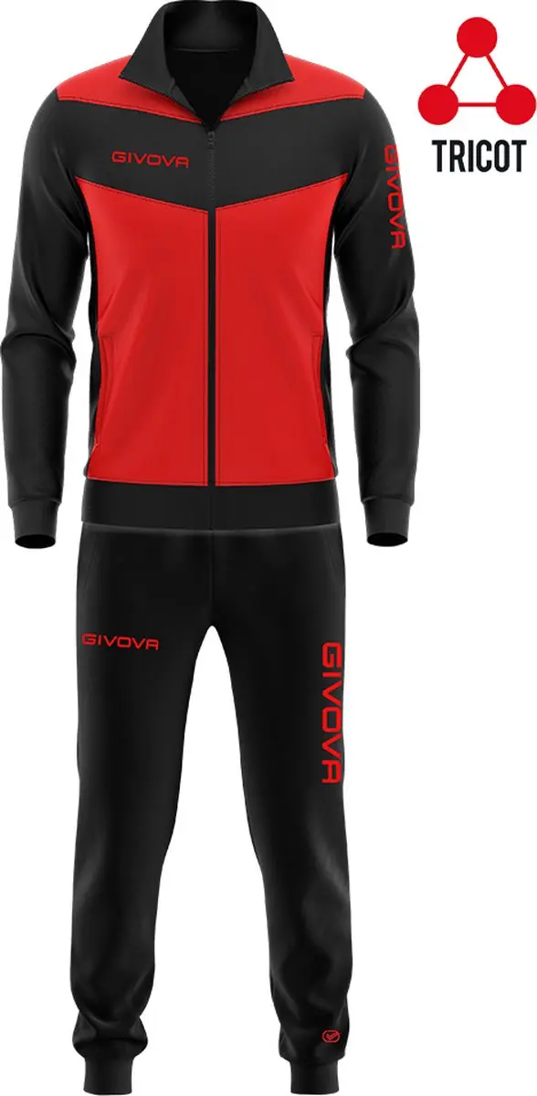Sportset Givova Luxe Rood-zwart Rood