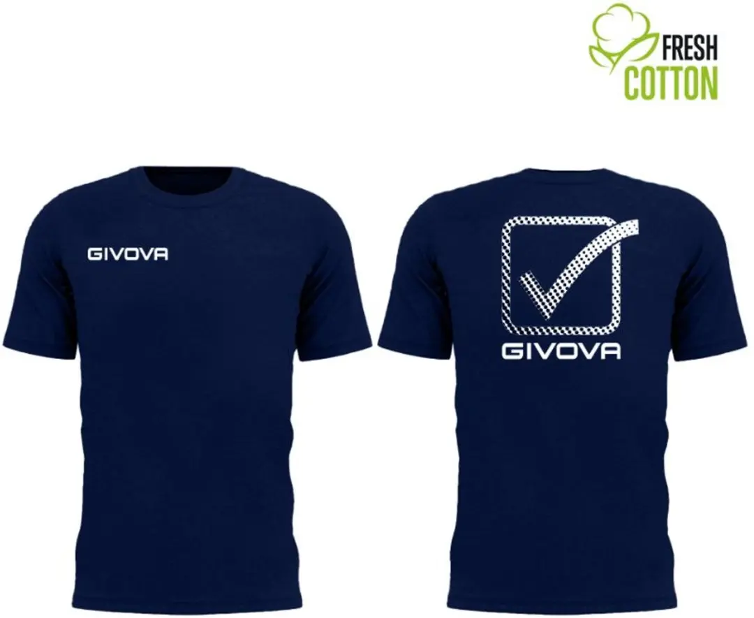 Givova Cubo T-shirt - Marineblauw M - afbeelding 4 van 5