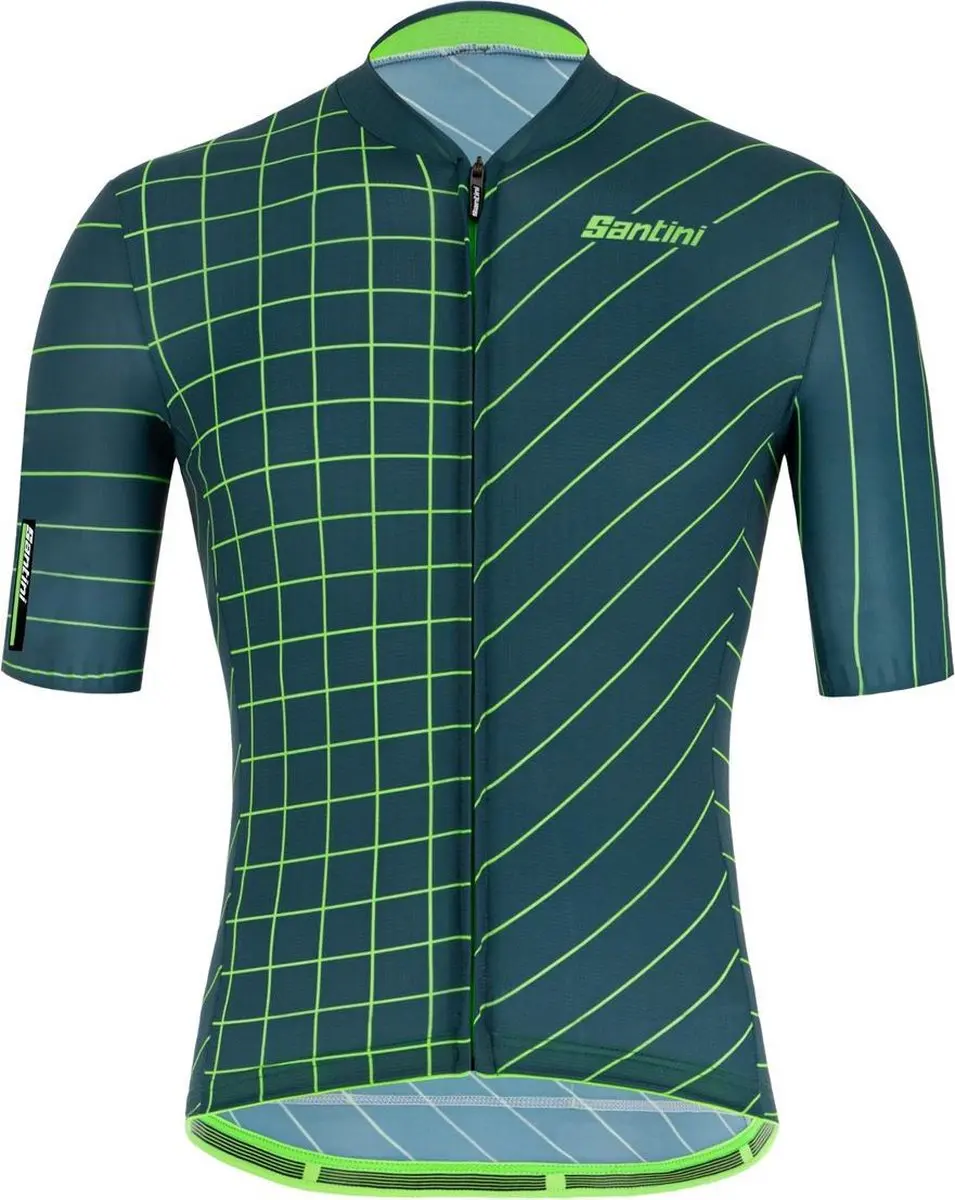 Santini Fietsshirt Korte mouwen Groen Heren