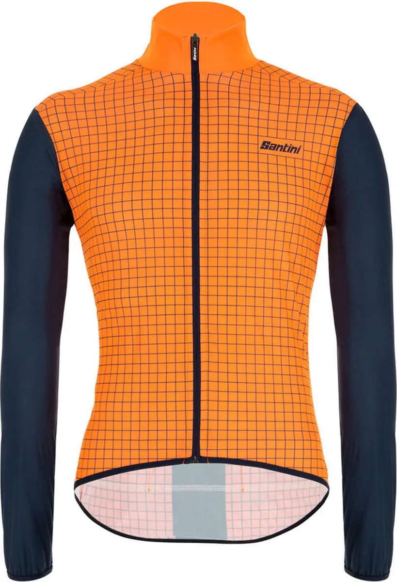 Santini Fietsjack lange mouwen Fluo Oranje Heren