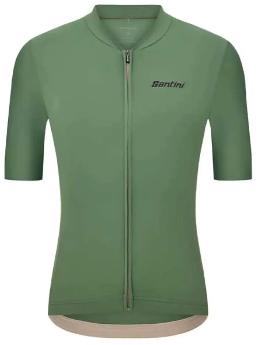 Santini Sensation Korte Mouw Wielertrui Groen M