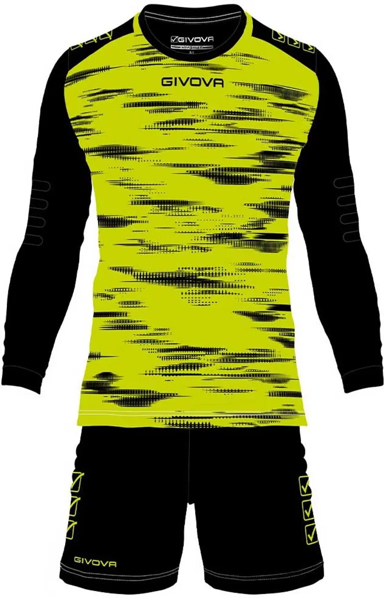 Givova Keepersset Difesa Fluo Geel-zwart XXL - afbeelding 2 van 3