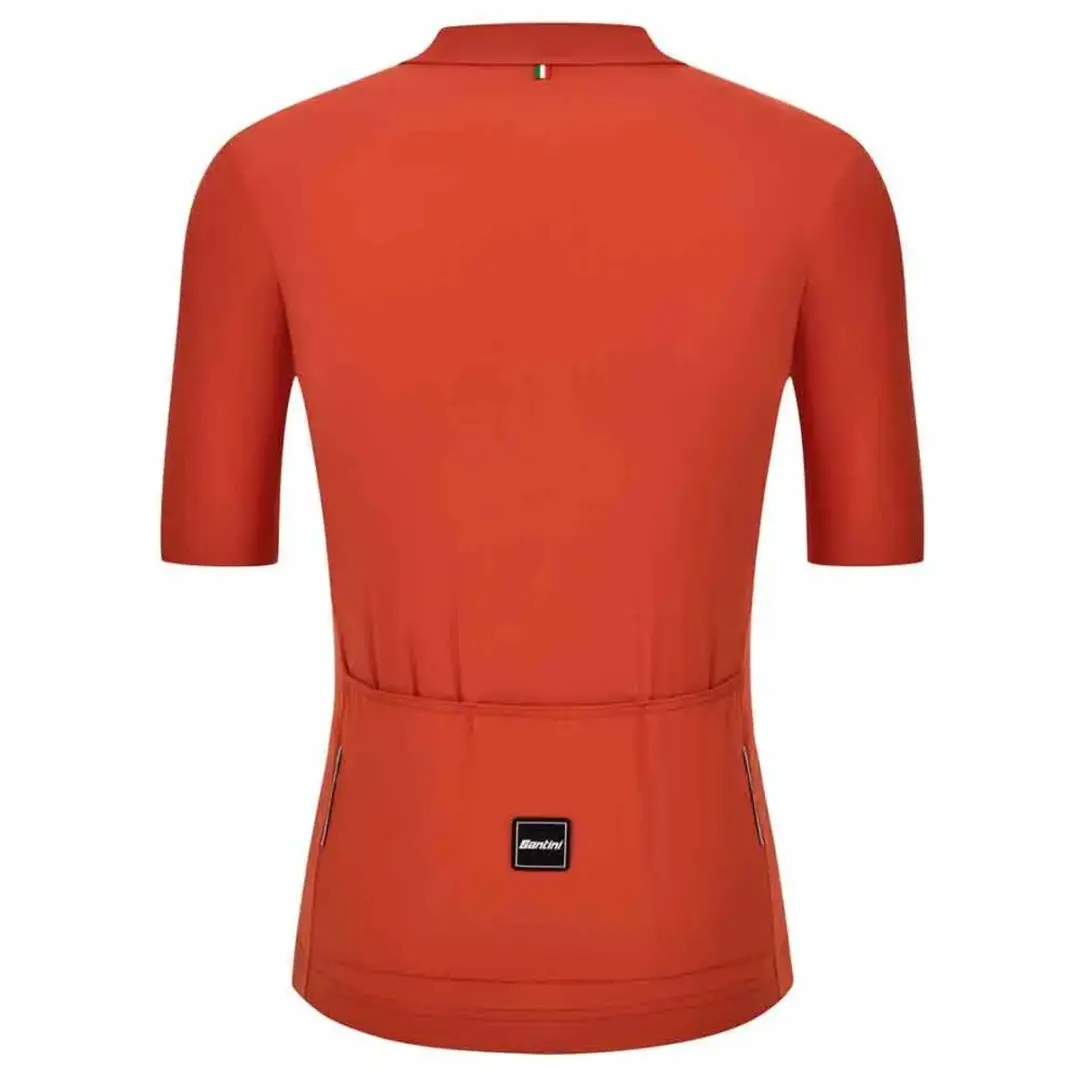 Santini Sensation Korte Mouw Wielertrui - S - Oranje