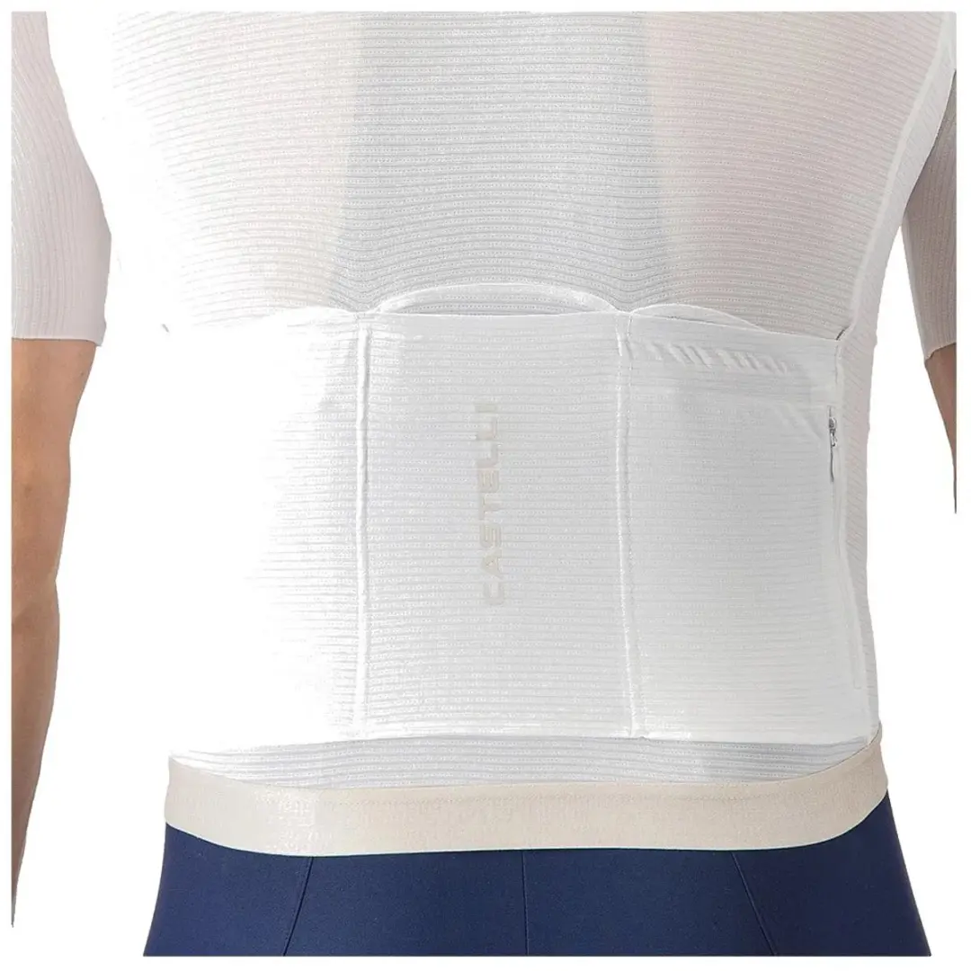 Castelli Espresso 2 Korte Mouw Wielertrui - XL - Wit