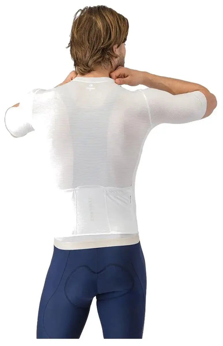 Castelli Espresso 2 Korte Mouw Wielertrui - XL - Wit