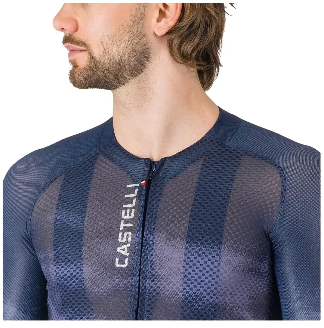 Castelli Climber’s A/C Korte Mouw Wielertrui M - Belgian Blue