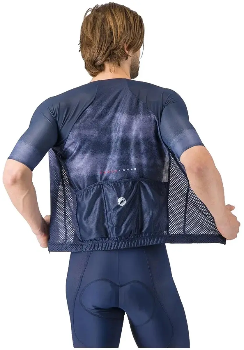 Castelli Climber’s A/C Korte Mouw Wielertrui M - Belgian Blue