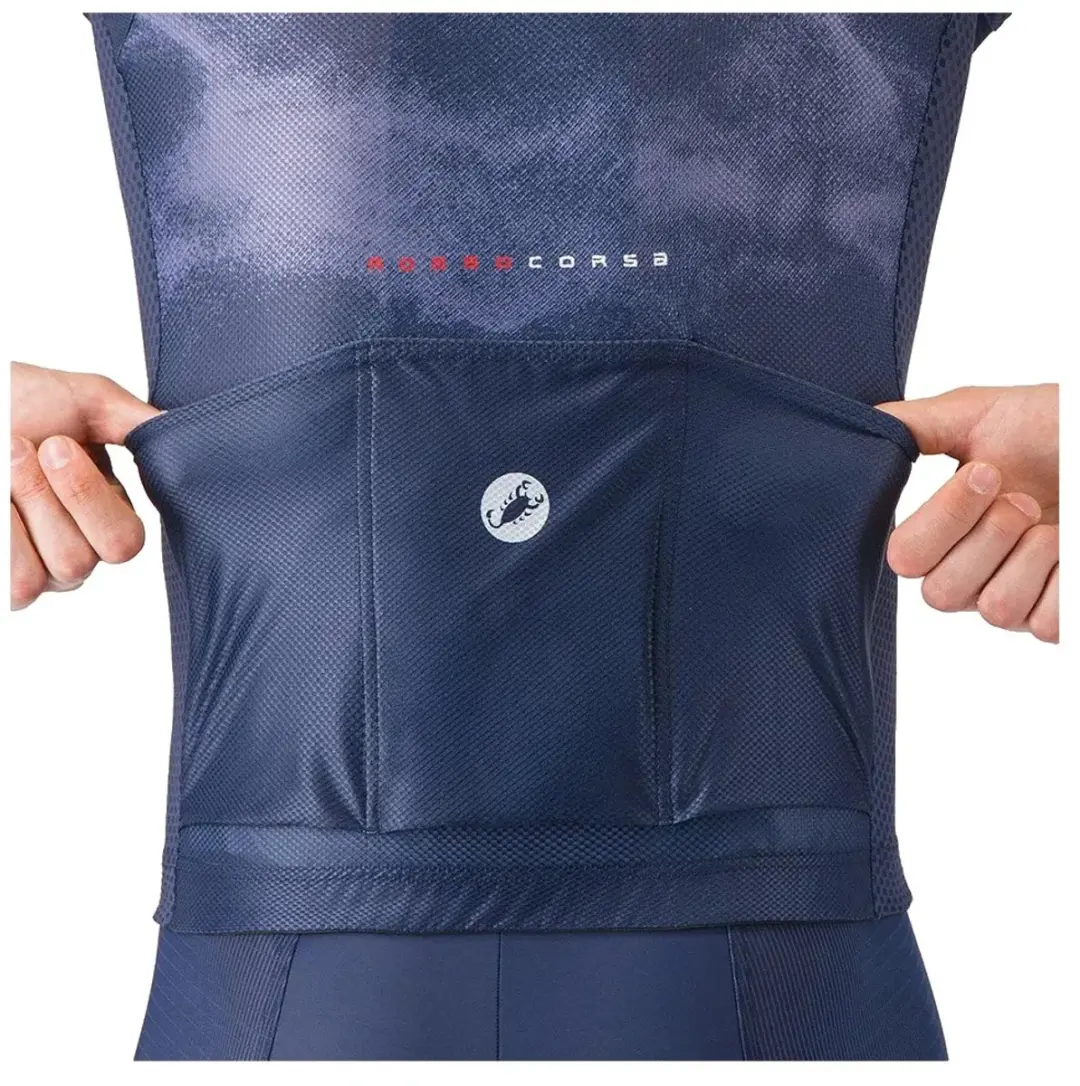 Castelli Climber’s A/C Korte Mouw Wielertrui M - Belgian Blue