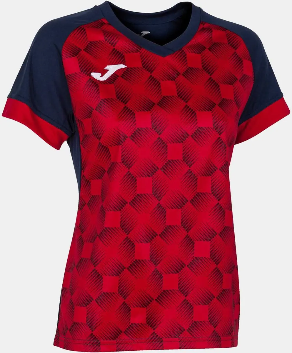 Dames Joma Supernova Iii T-shirt Marinerood Rood