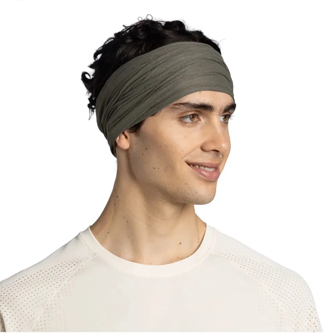Buff Coolnet UV Nekwarmer Solid Khaki