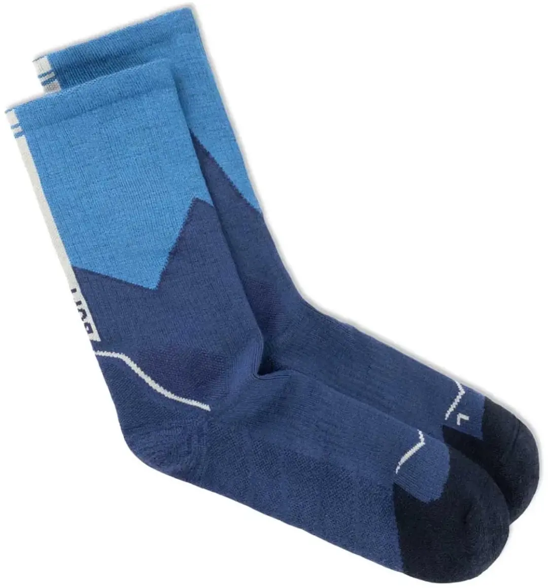 Buff Merino Mw Crewsokken Blauw - EU 45-47 - afbeelding 2 van 6
