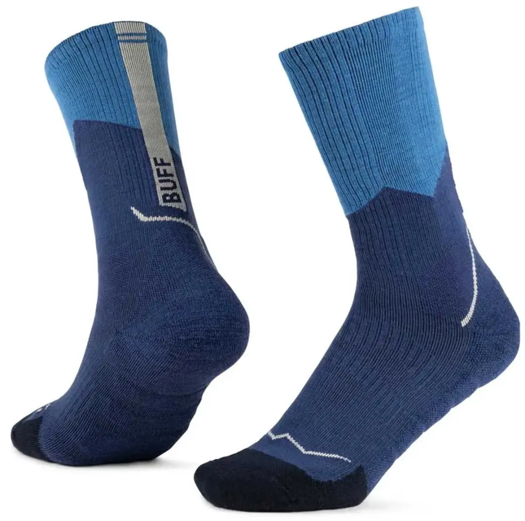 Buff Merino Mw Crewsokken Blauw - EU 45-47 - afbeelding 6 van 6