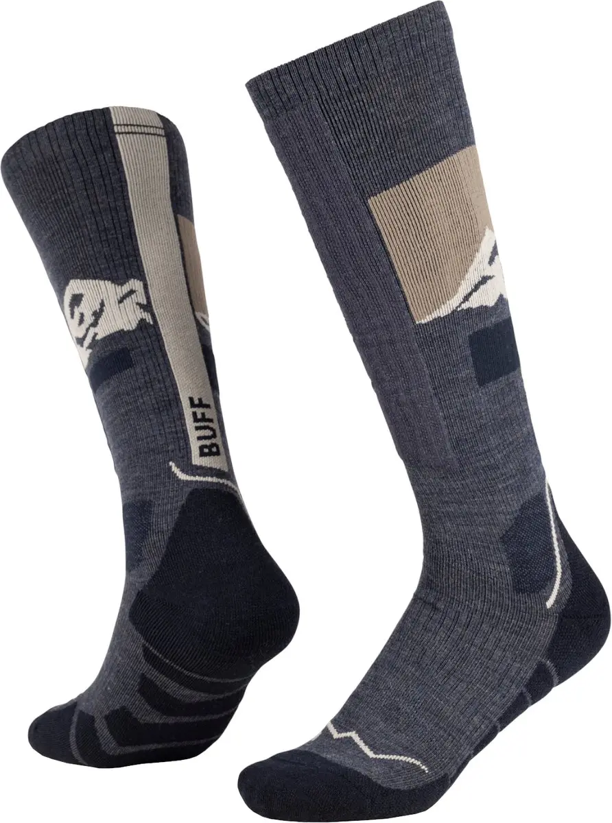 Buff ® Merino Mw Lange Sokken Blauw EU 36-38