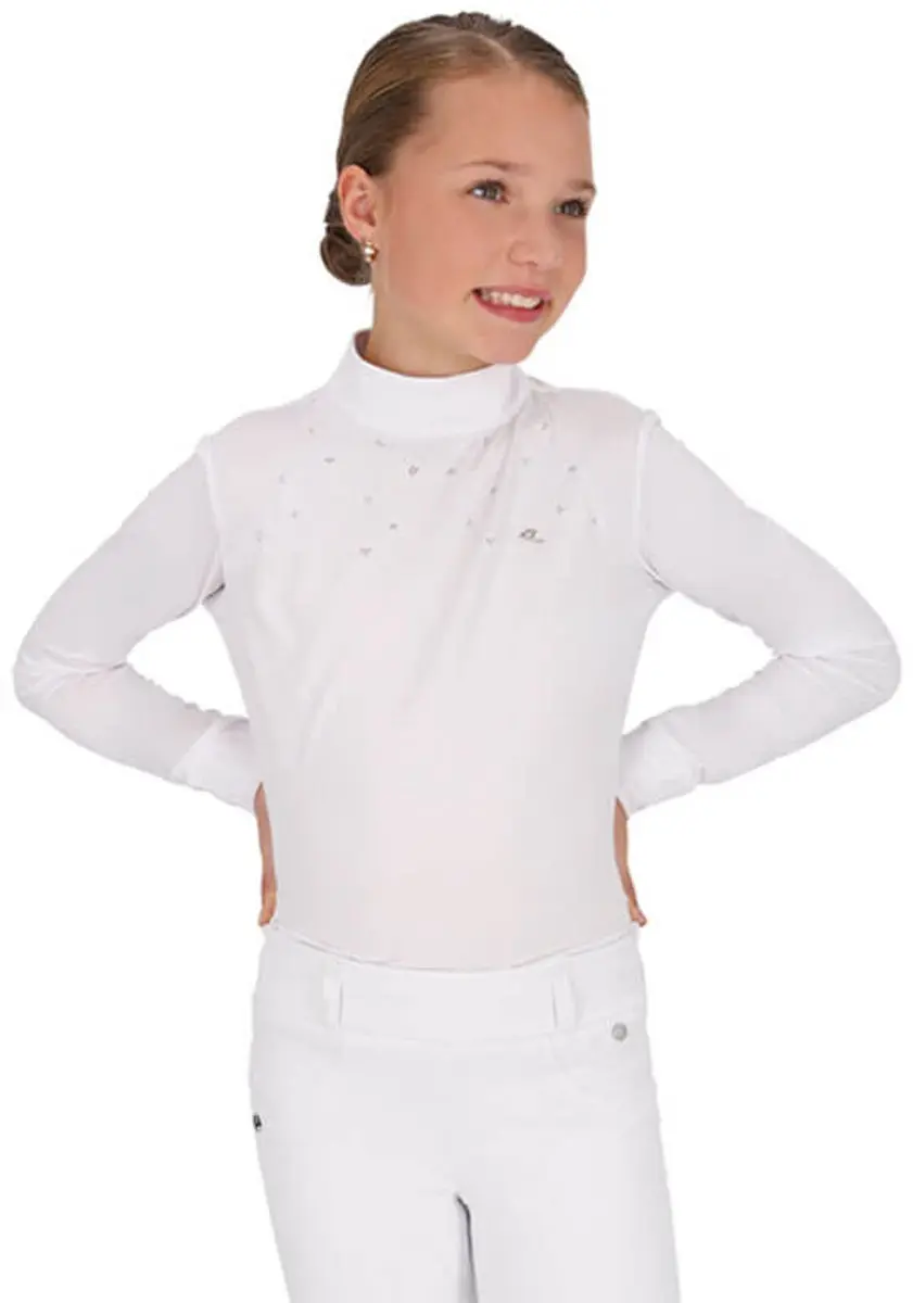 Wedstrijdshirt QHP Amilara Junior Wit