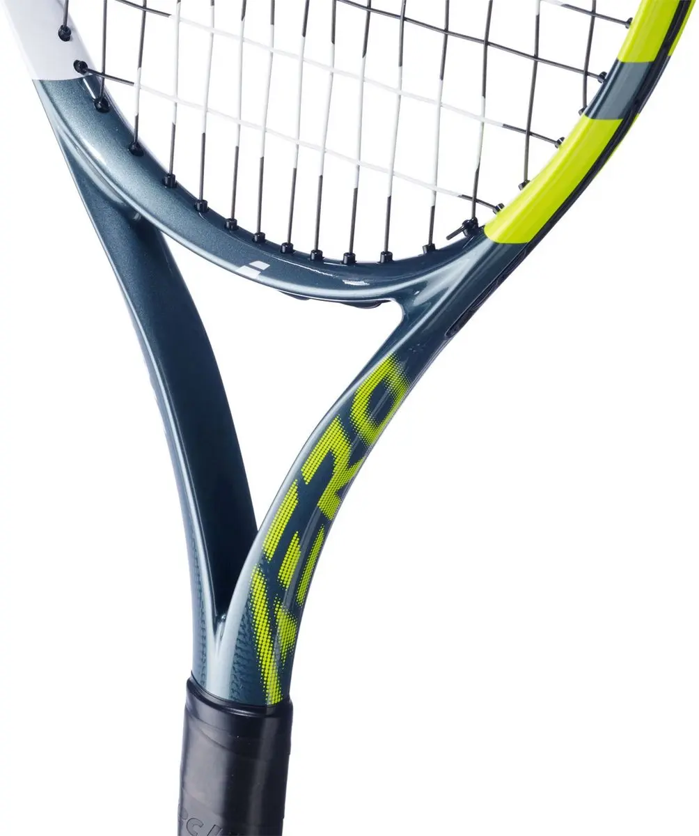 Babolat Aero Junior 25" Tennisracket - Grijs/Geel/Wit