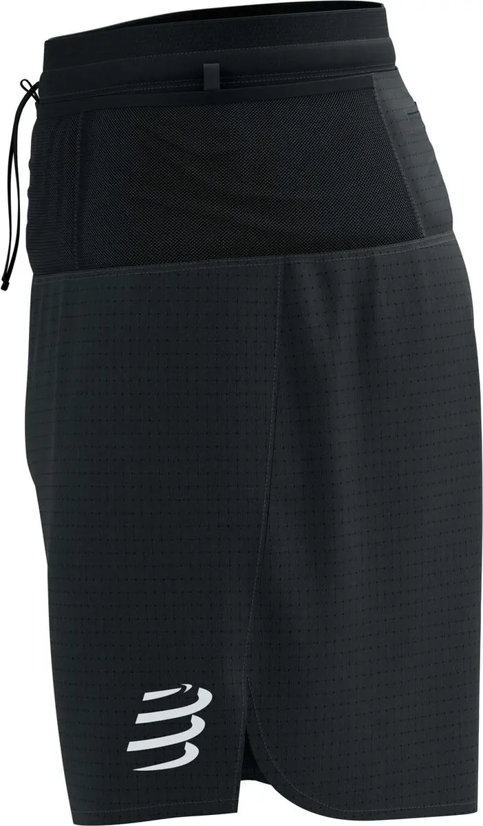 Compressport Trail Racing Overshort M Trainingsbroek - S - Zwart