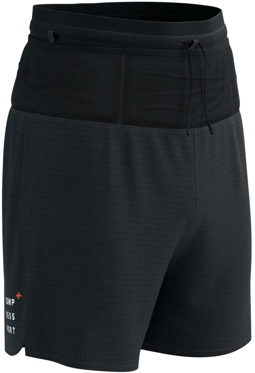 Compressport Trail Racing Overshort M Trainingsbroek - S - Zwart