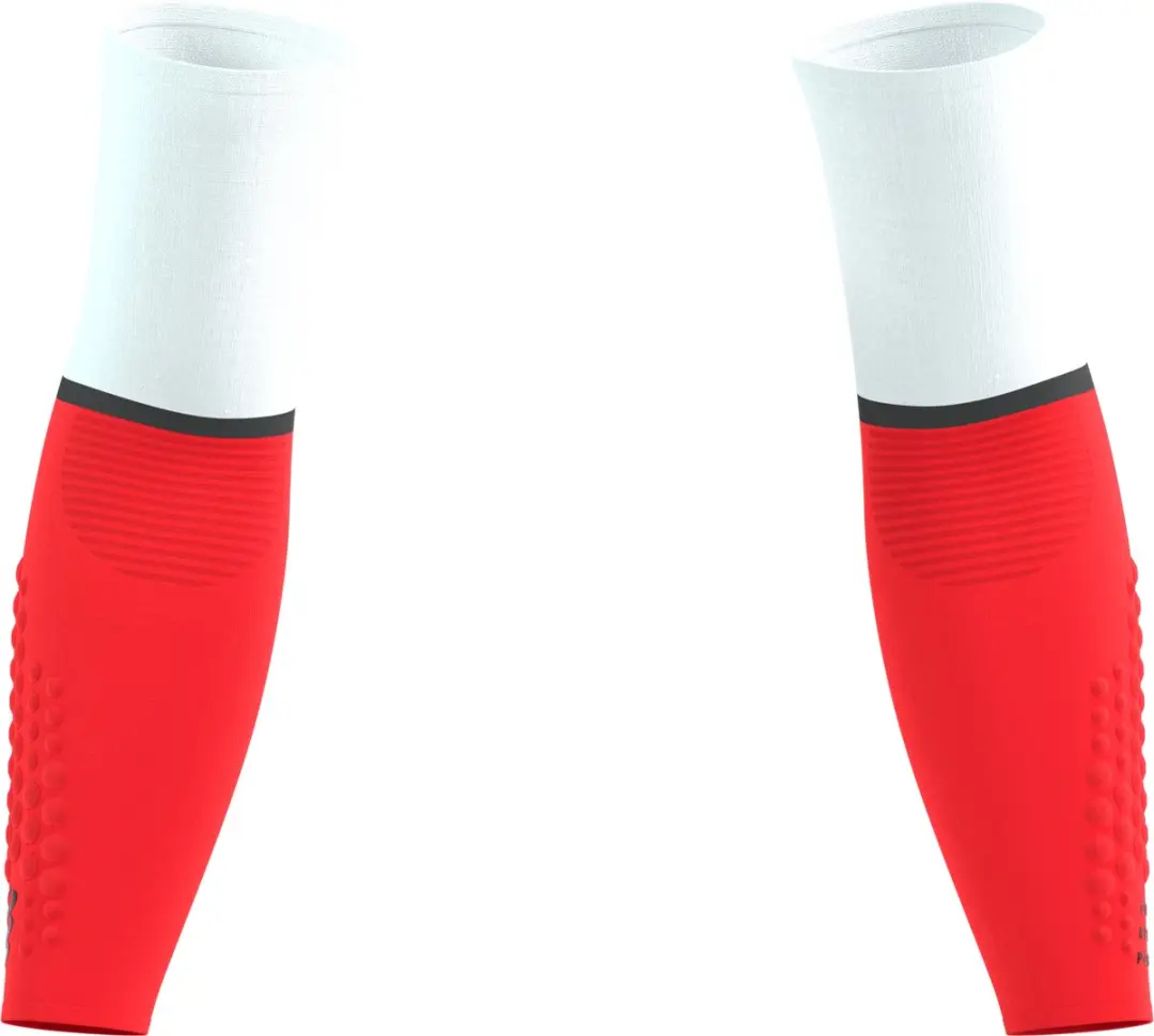 Compressport Armforce Ultralight Arm Sleeves 3 - Wit/Fluo Rood - afbeelding 3 van 6