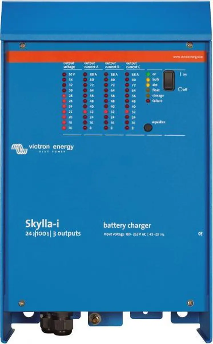 Victron Skylla-i 24/100 (1+1) Laadapparaat - Blauw