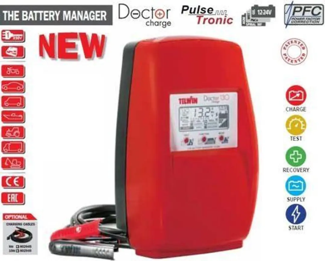 Telwin Doctor Charge 130 Automatische Batterijlader - 1100-2300W - afbeelding 6 van 6