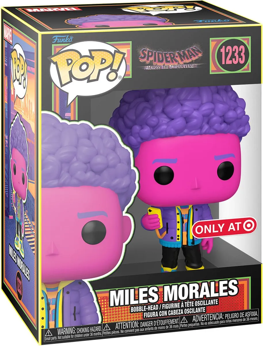Funko Pop Marvel Miles Morales Blacklight #1233