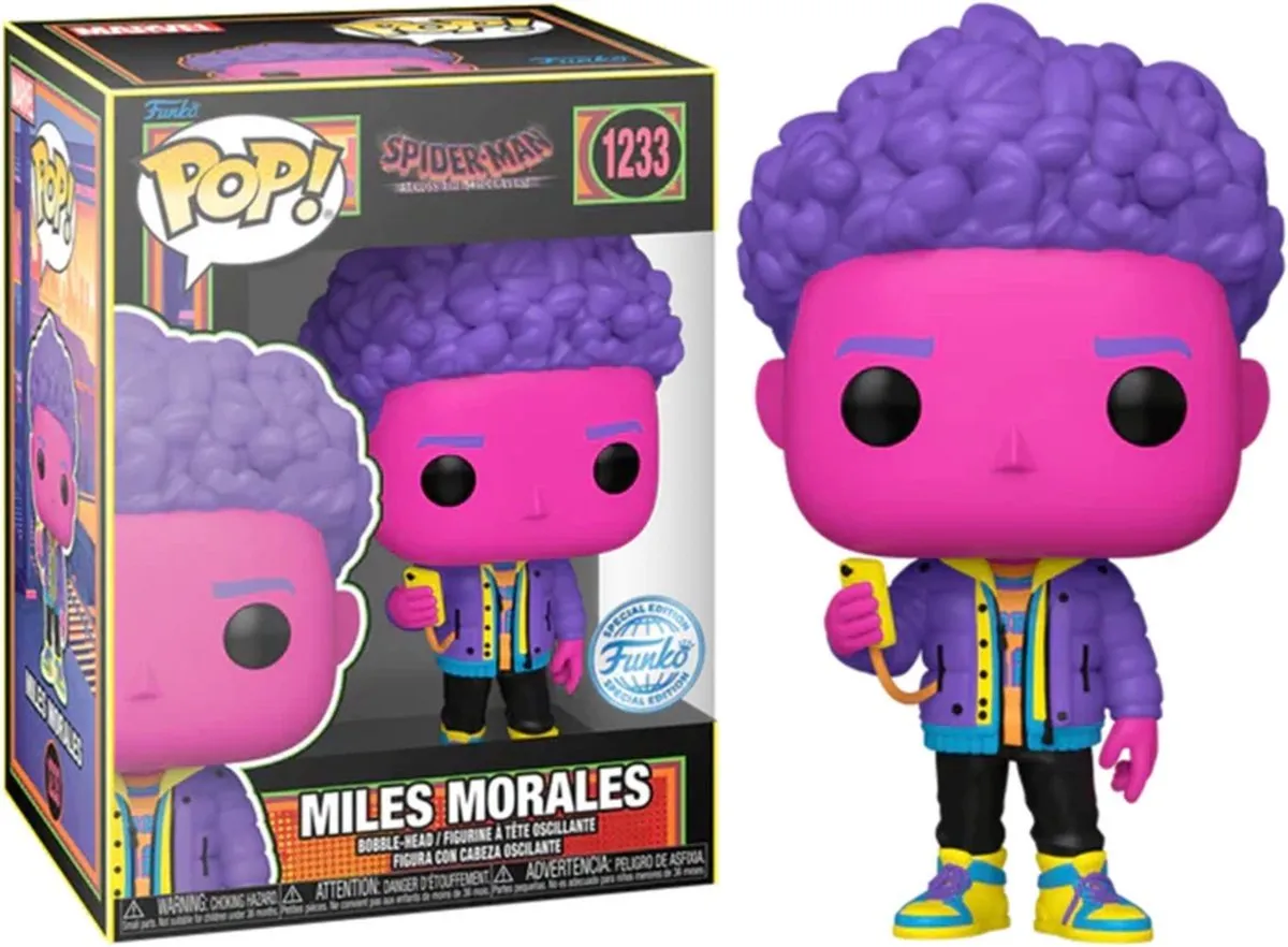 Funko Pop Marvel Miles Morales Blacklight #1233