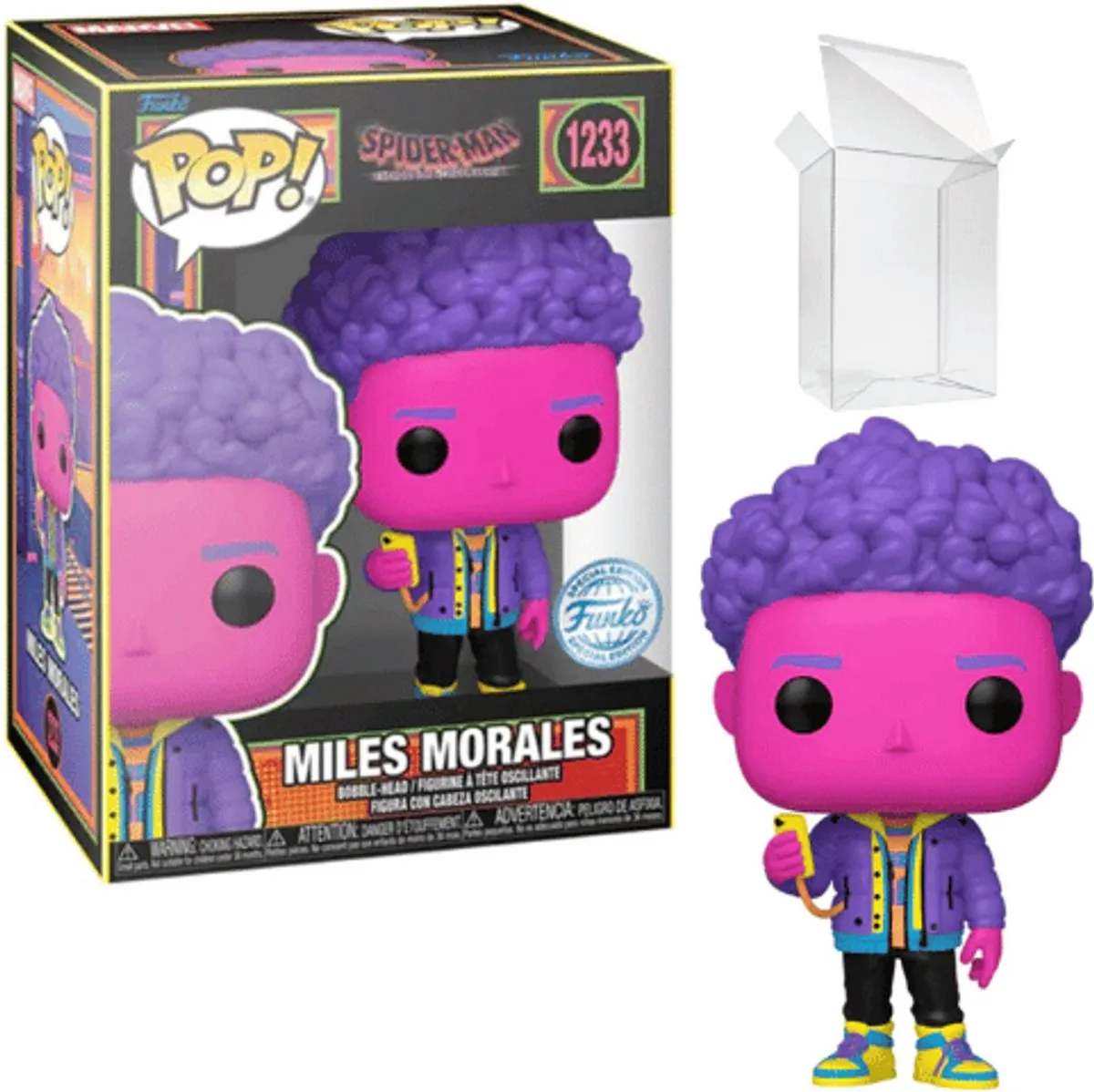 Funko Pop Marvel Miles Morales Blacklight #1233