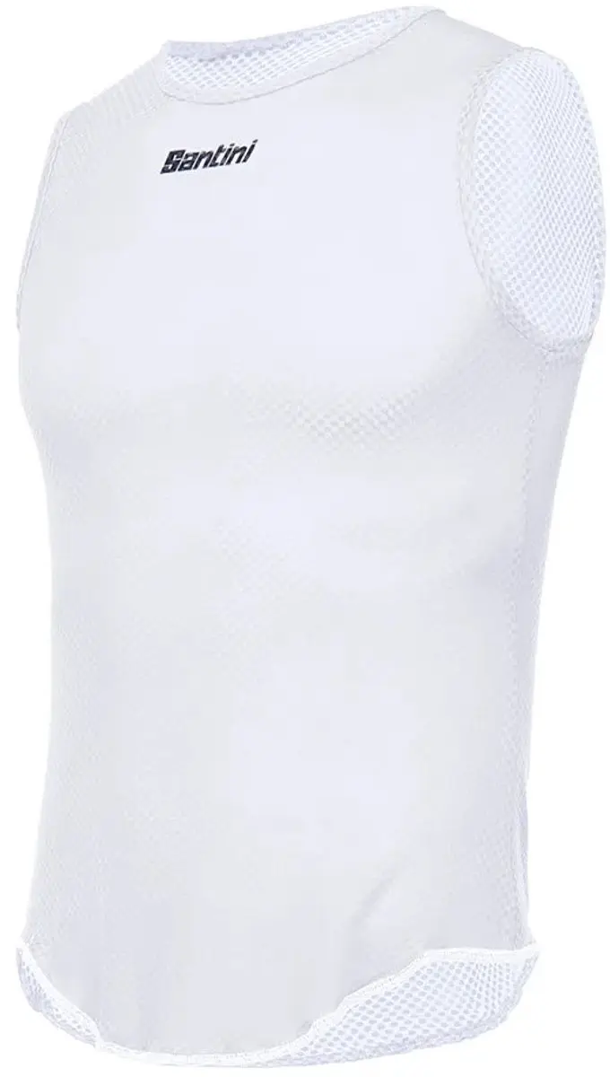 Santini Lieve Sleeveless Ondershirt Wit - XS