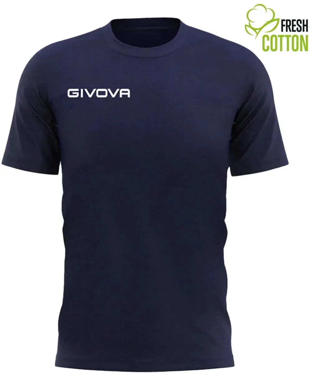 Givova Katoenen T-shirt Fris Marineblauw XXL - afbeelding 2 van 6