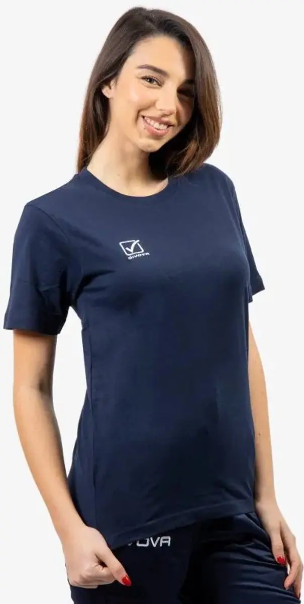Givova Katoenen T-shirt Fris Marineblauw XXL - afbeelding 6 van 6