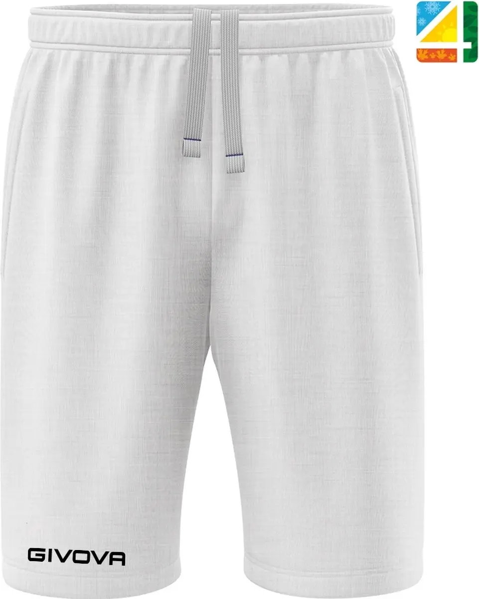 Givova Friend Sportbermuda XXL - Wit - afbeelding 2 van 4