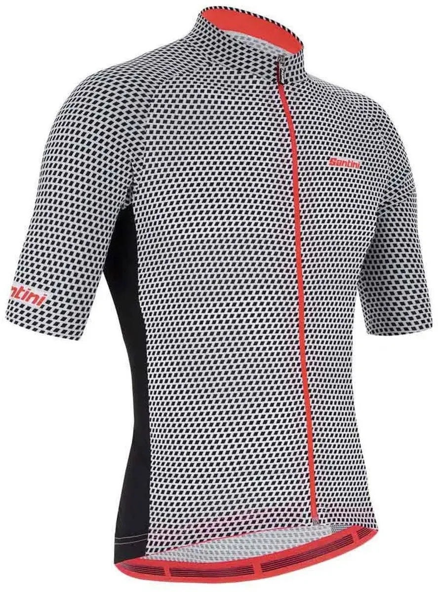 Santini Karma Kite Fietsshirt Korte mouwen - XS - Zwart