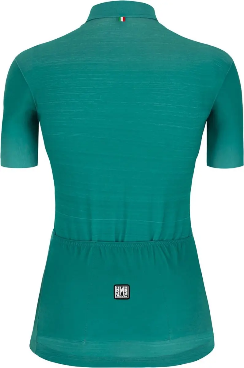 Santini Fietsshirt Korte mouwen Petrol Green - XL