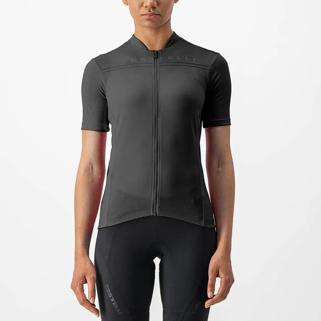Castelli Anima 4 Fiets shirt LIGHT BLACK