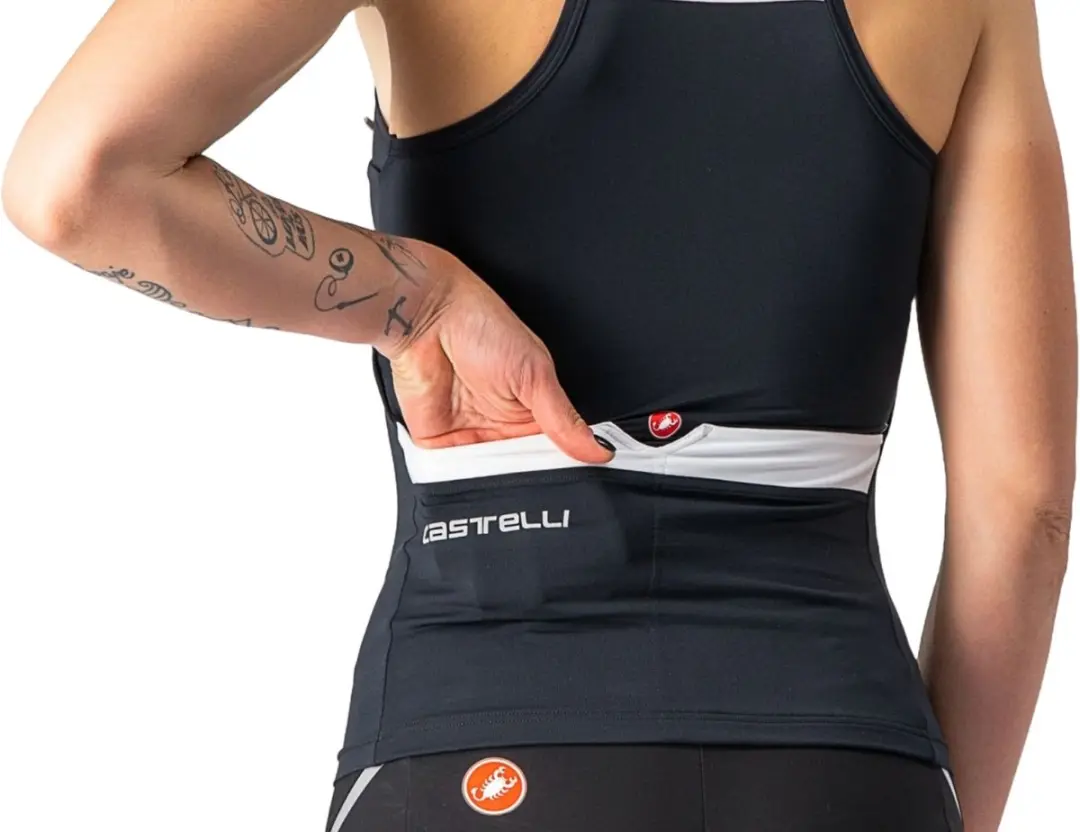 Castelli Solaris Top Skylight-Pop Dames Fietsshirt - L - Light Black/White - afbeelding 6 van 6