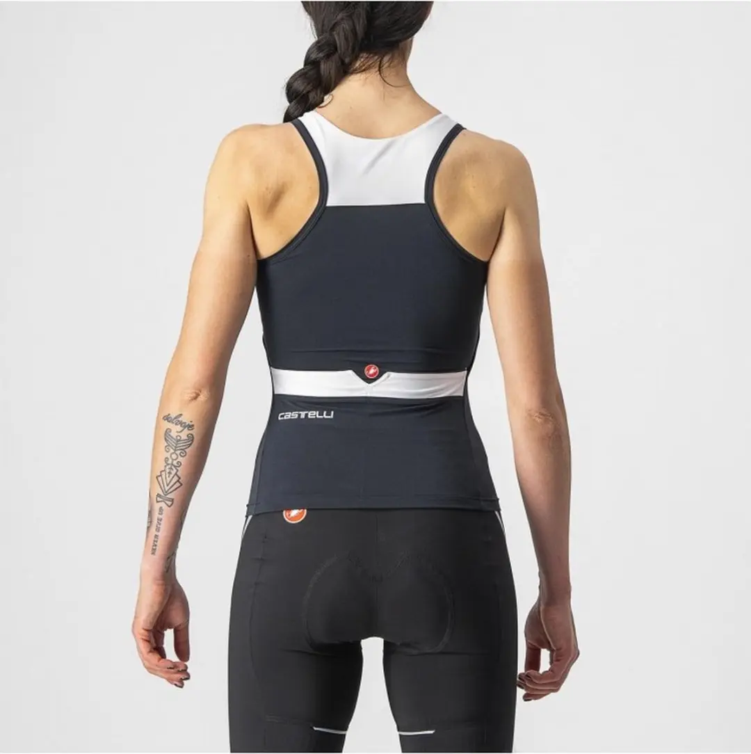 Castelli Solaris Top Skylight-Pop Dames Fietsshirt - L - Light Black/White
