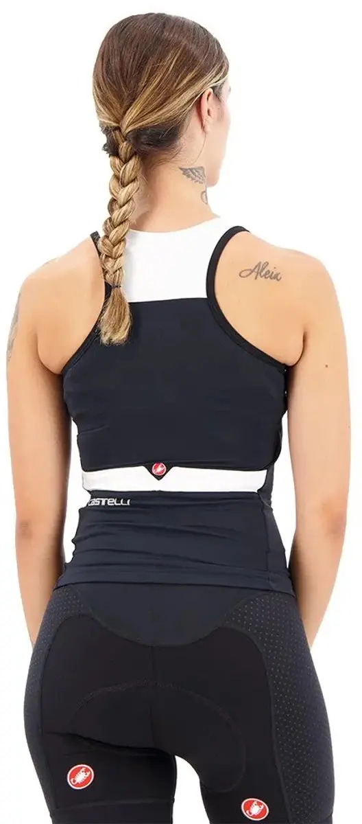 Castelli Solaris Top Skylight-Pop Dames Fietsshirt - L - Light Black/White