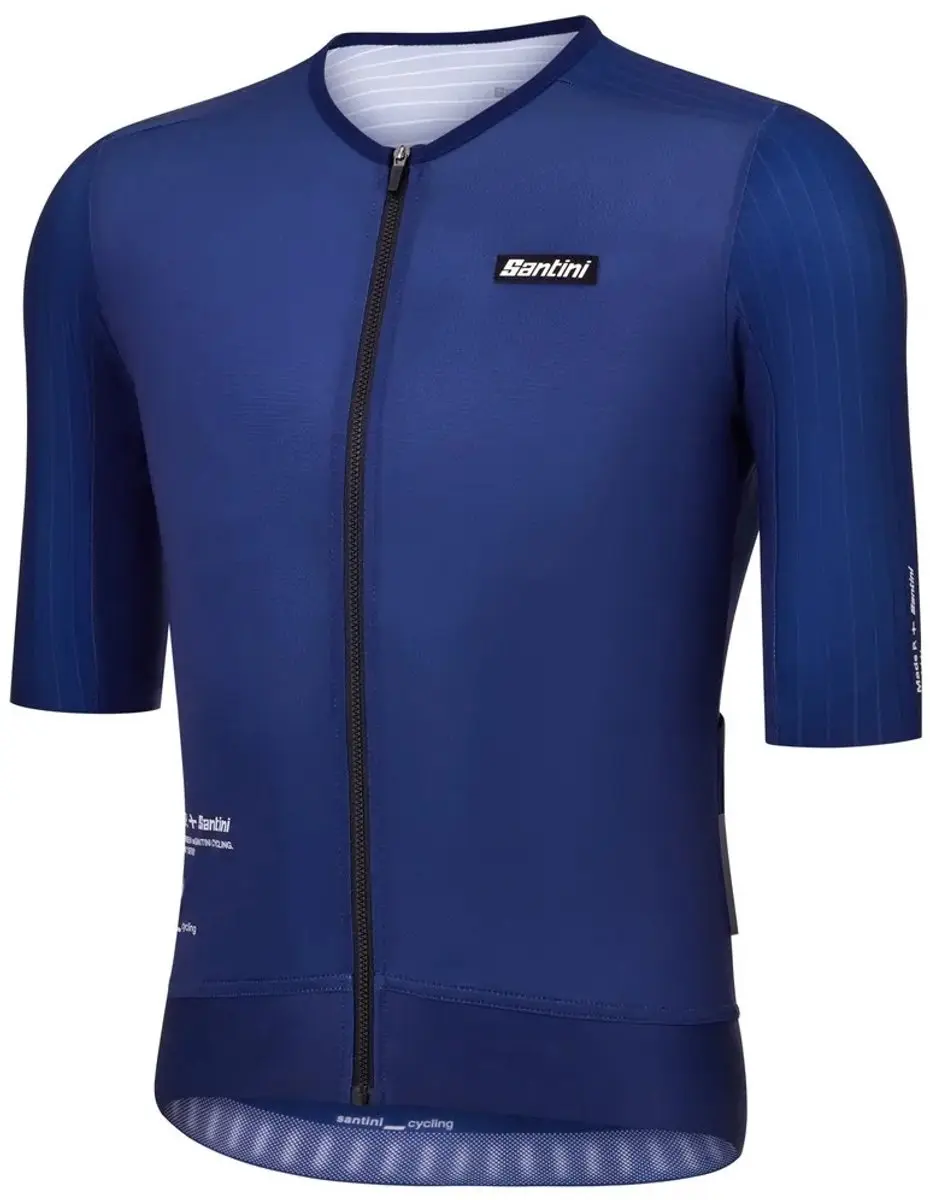 Santini Mads Pedersen Momentum Wielertrui - M - Navy