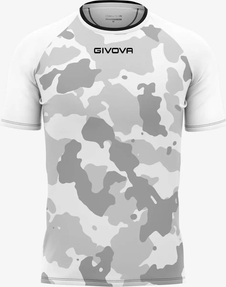 Givova Heren T-shirt Army Wit-grijs - L