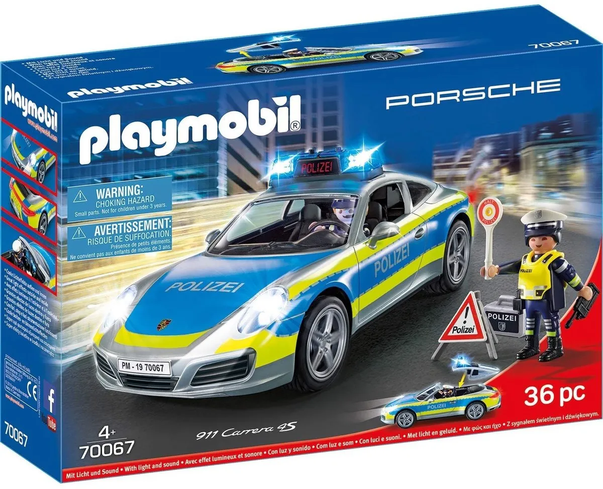 Playmobil Porsche 911 Carrera 4S Politie 70067