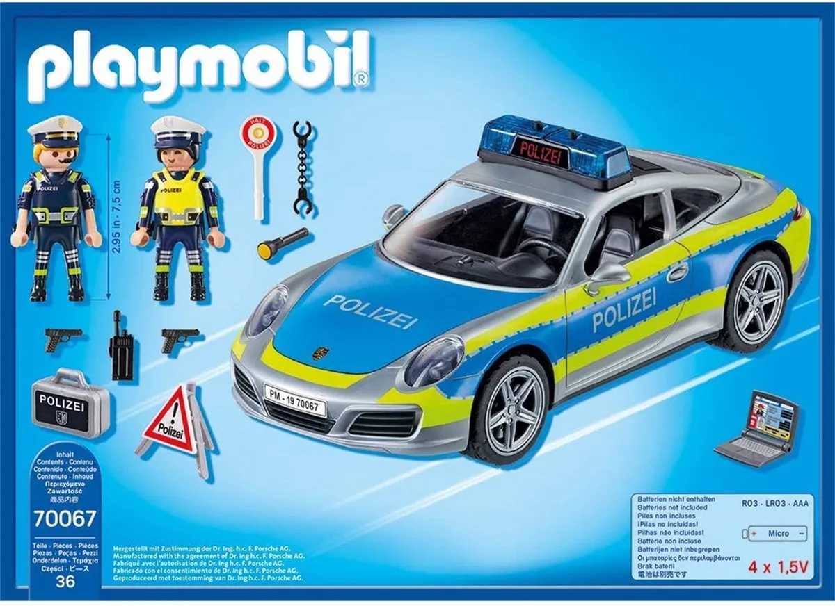 Playmobil Porsche 911 Carrera 4S Politie 70067