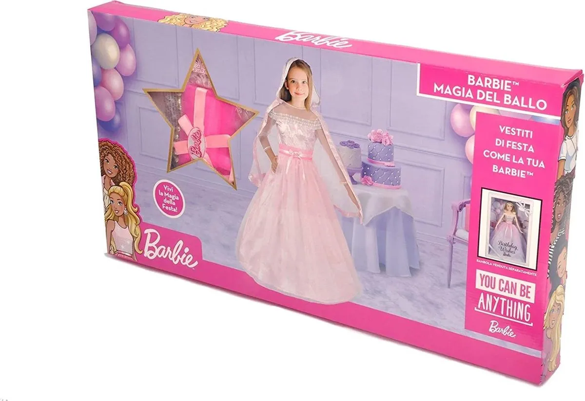 Barbie Verkleedjurk Rood - Maat 10 jaar