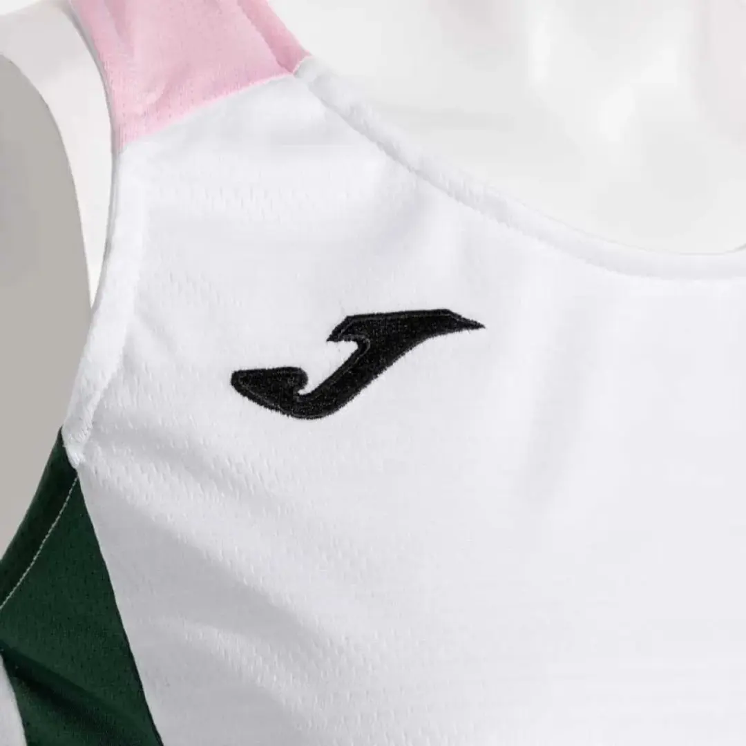 Joma Montreal Mouwloos T-shirt M - Wit/Groen - afbeelding 3 van 3