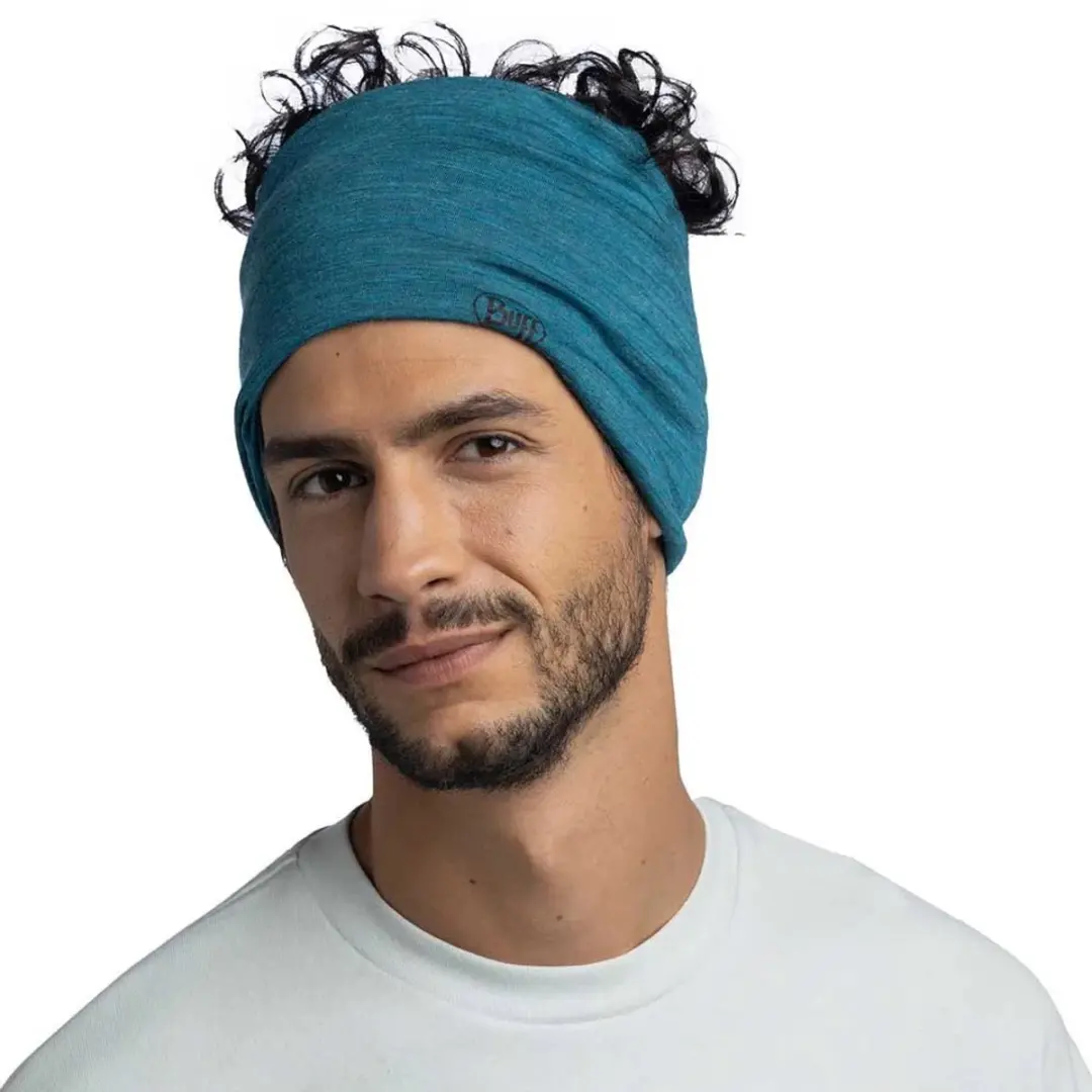 Buff Neckwear Lightweight Merino Wool - Solid Teal