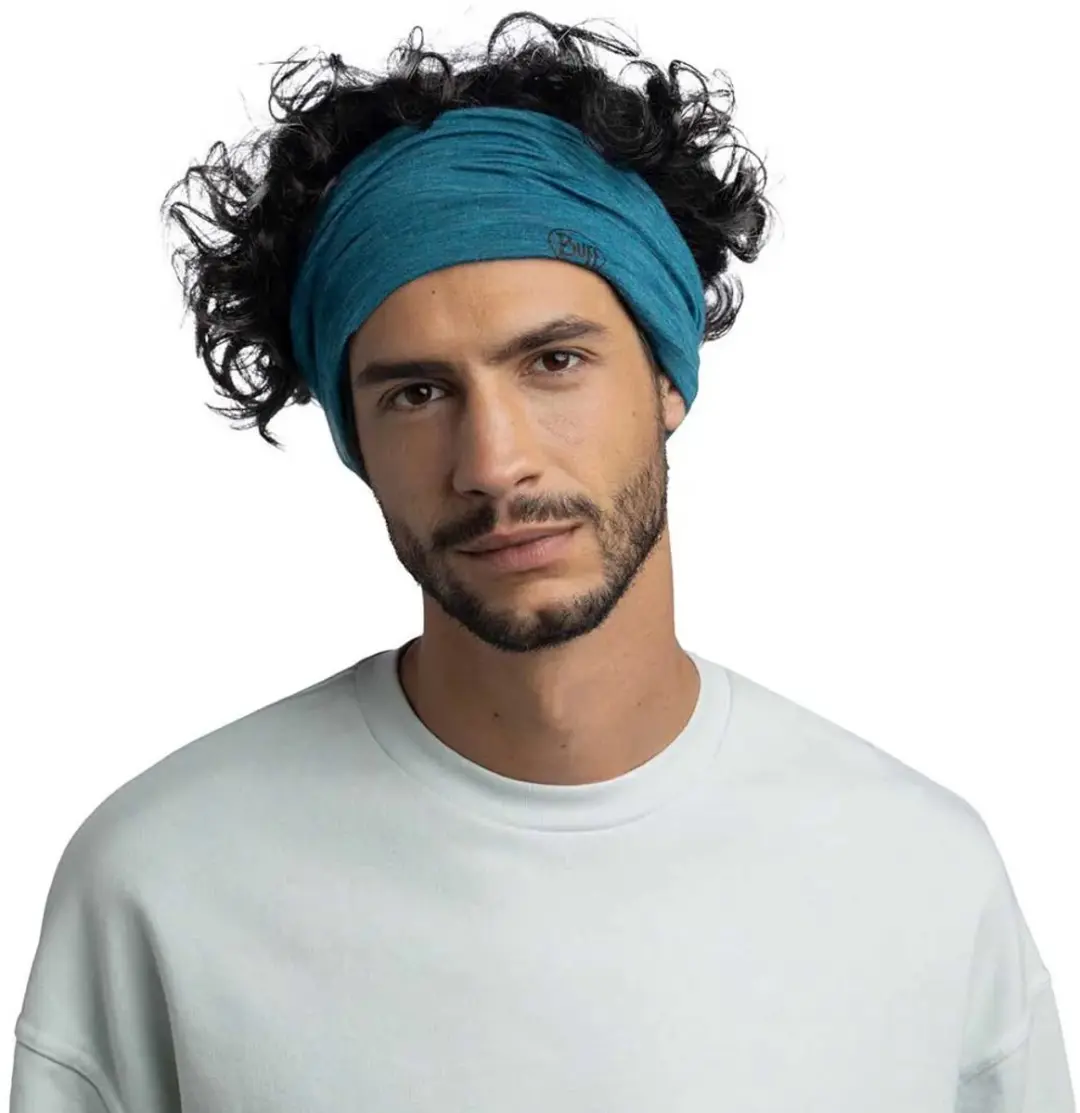 Buff Neckwear Lightweight Merino Wool - Solid Teal