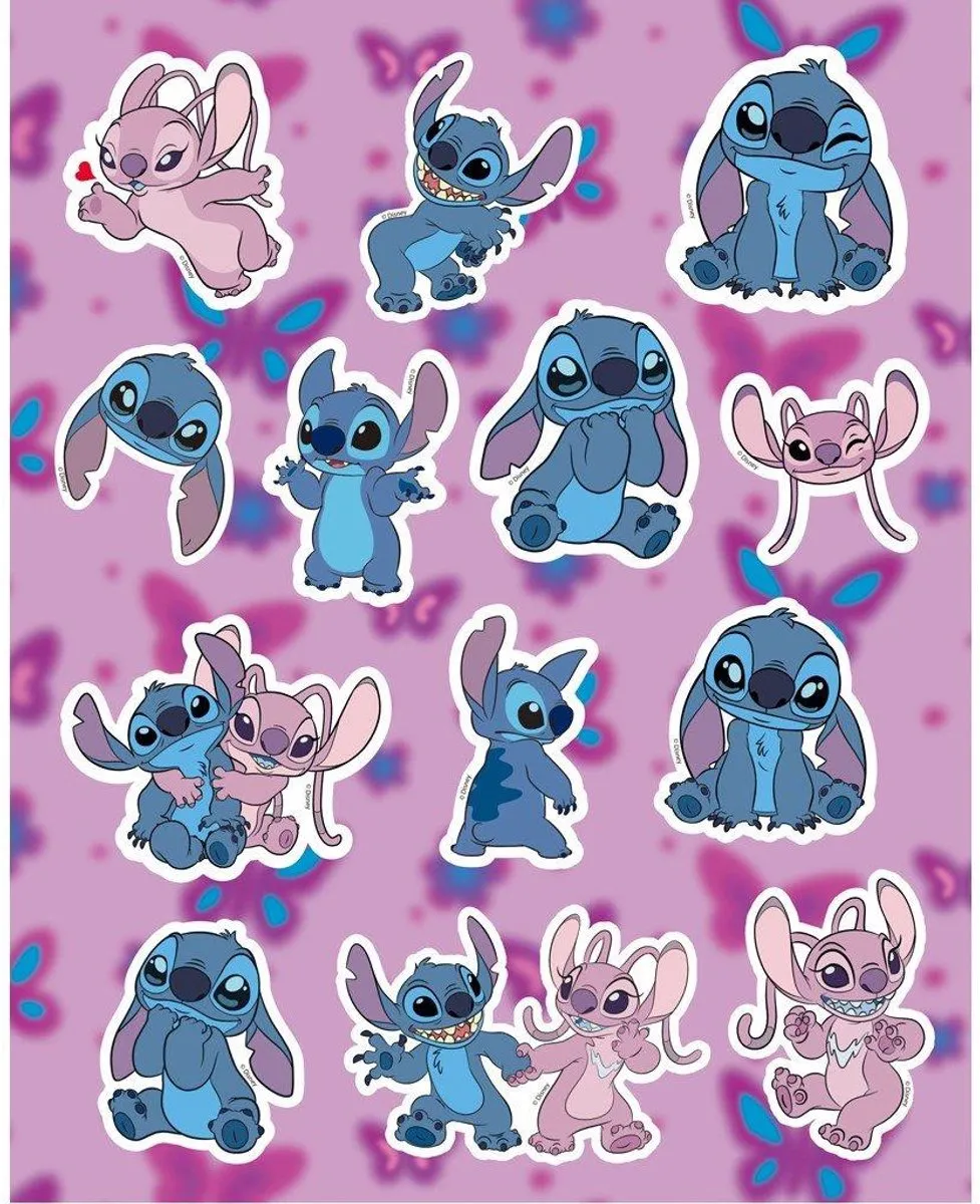 Disney Lilo & Stitch Kleurset - 24 Kleurplaten & Stickers - 6 Viltstiften - afbeelding 3 van 3