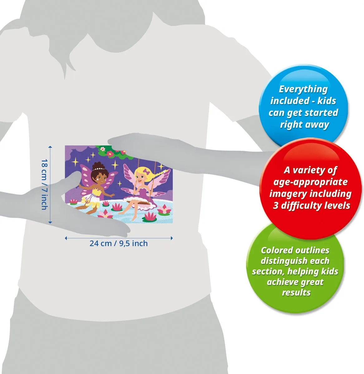 Ravensburger CreArt Adorable Fairy Friends Schilderen op Nummer - Meerkleurig