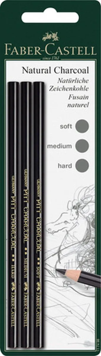 Faber-Castell Pitt Monochrome Houtskoolpotlood