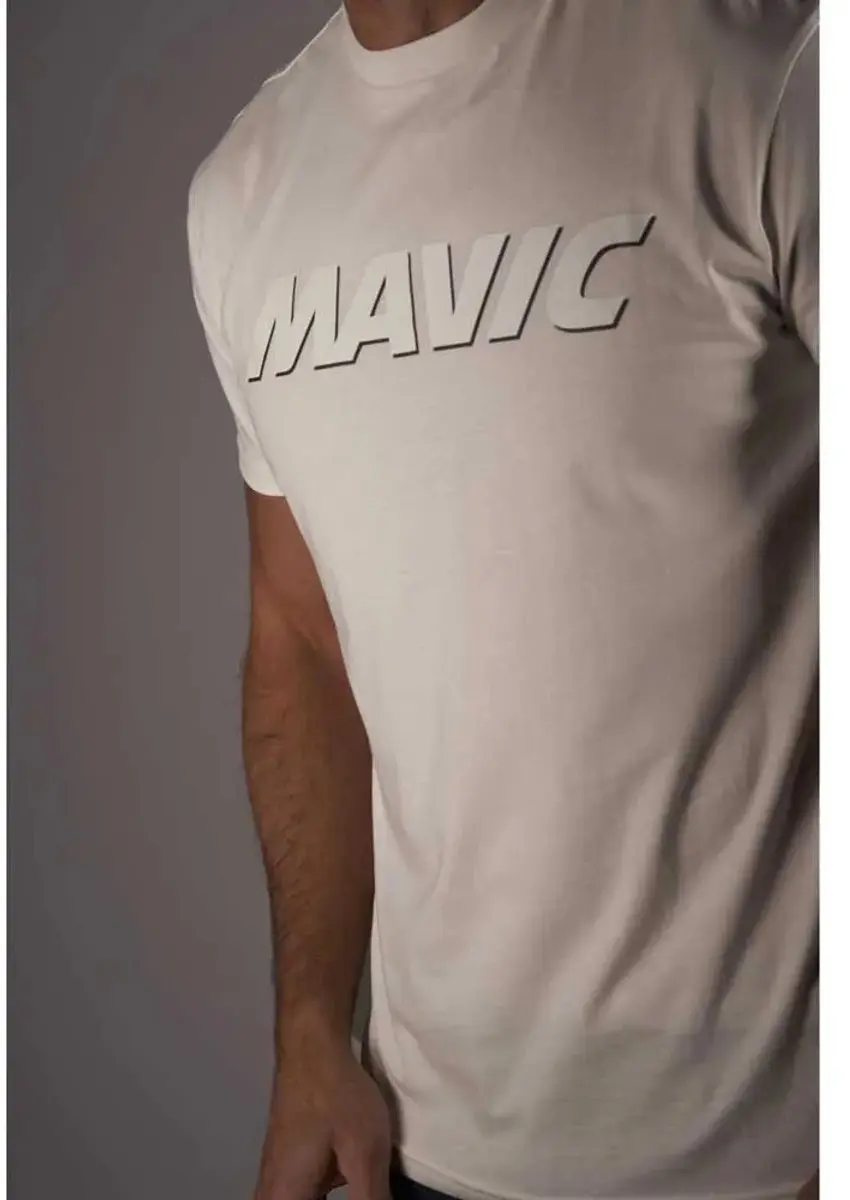Mavic Corporate Logo T-shirt - L - Off-White